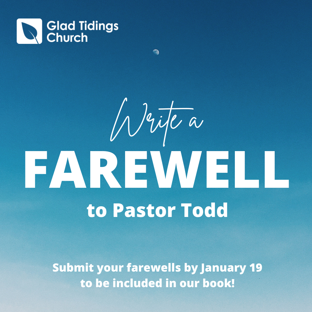 Pastor Todd’s New Chapter