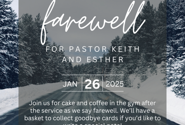 Farewell for Pastor Keith and Esther