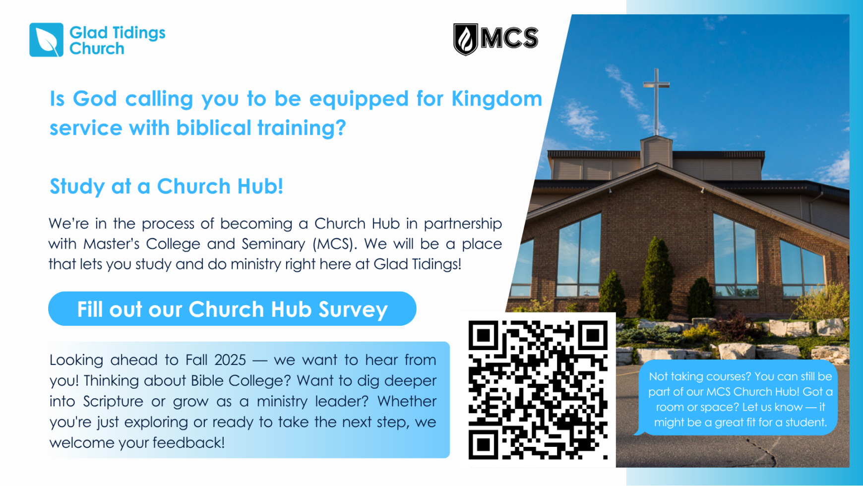 Glad Tidings: A New MCS Church Hub