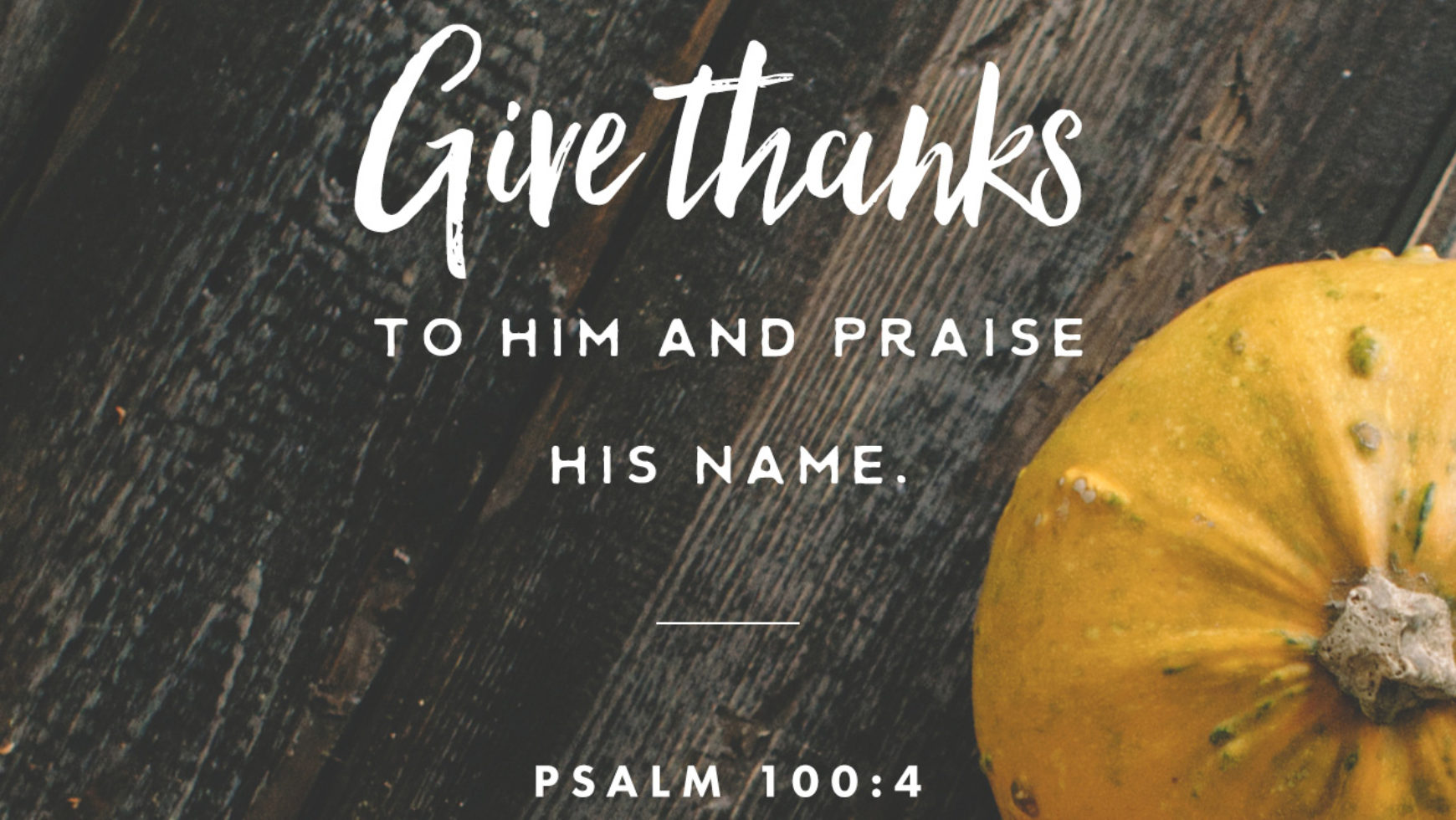 The Honour of Thanksgiving